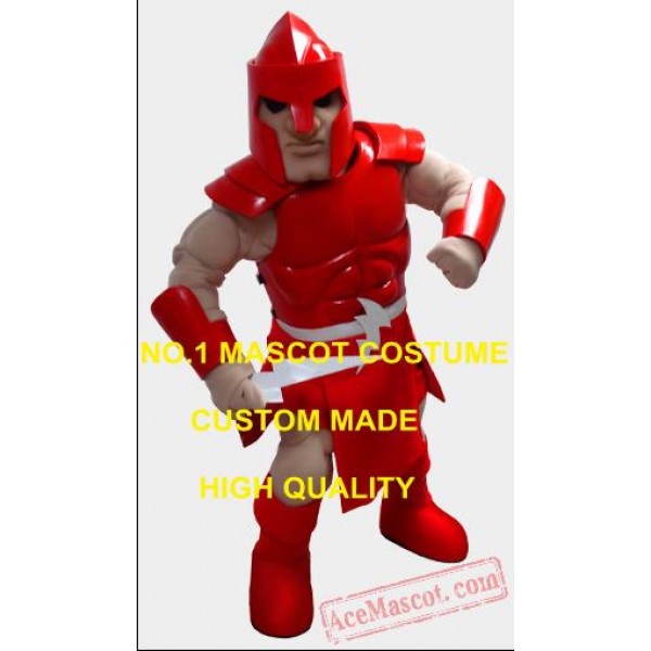 Red Colony Titan Mascot Costume Adult Warrior Knight Costumes
