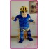 Blue Knight Mascot Costume Spartan Trojan Cotume