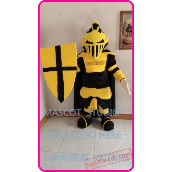 Knight Lancer Mascot Costume Cartoon Character
