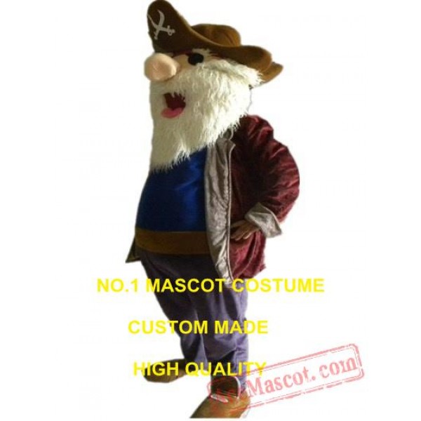 Old Pirate Mascot Costume