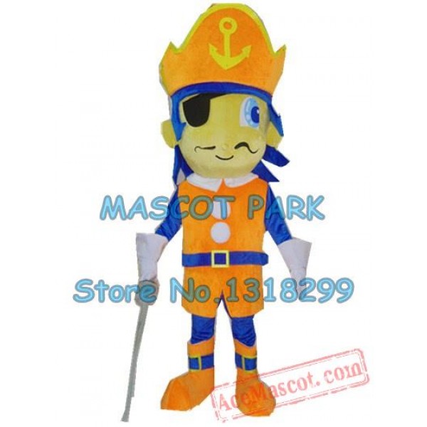 Pirate Boy Mascot Costume