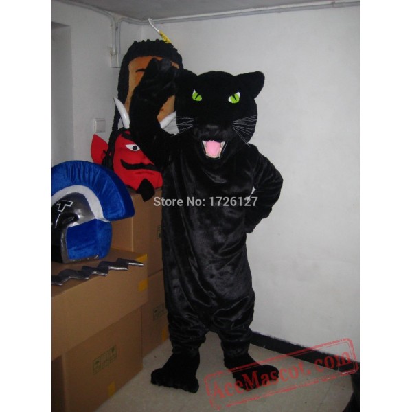 Black Panther Leopard Jaguar Cougar Mascot Costume