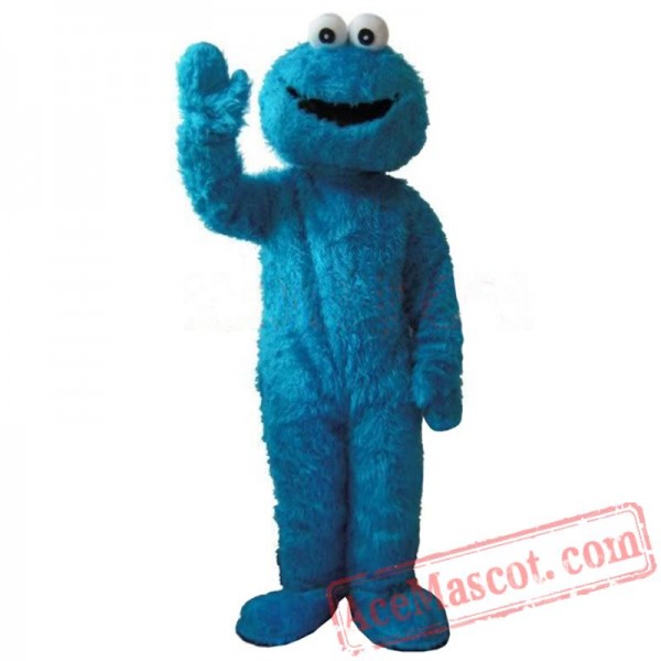 Sesame Street Blue Cookie Monster Mascot Costume