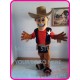 Black Cowboy Mascot Costume