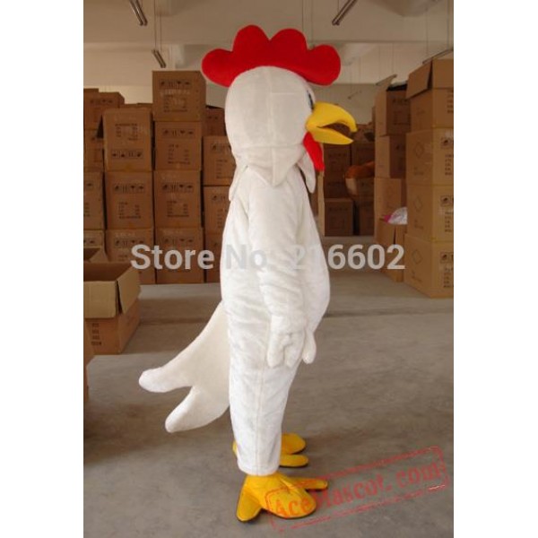 Adult White Chicken Mascot Costume