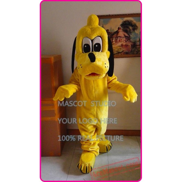 Yellow Plush Pluto Dog Mascot Costume