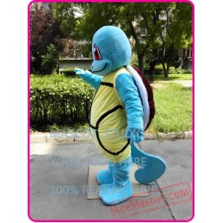 Cartoon Go Mascot Costume Squirtle Blue Turtle