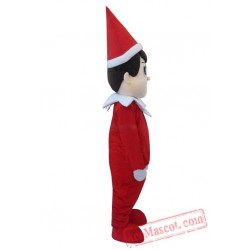 Adult Christmas Boy Elf Mascot Costume