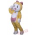 Adult Cartoon Yellow Cat Mascot Costume