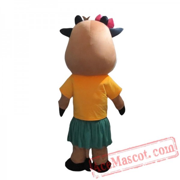 Animal Cow Costume Cosplay Outfits Adult Cartoon Mascot