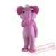 Adult Pink Elephant Mascot Costume Carnival Festival