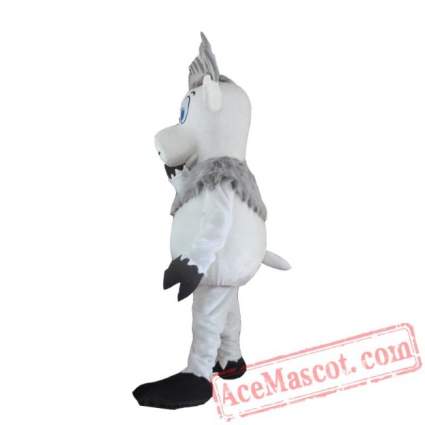 White Deer Costume Cosplay Outfits Cartoon Mascot Costume
