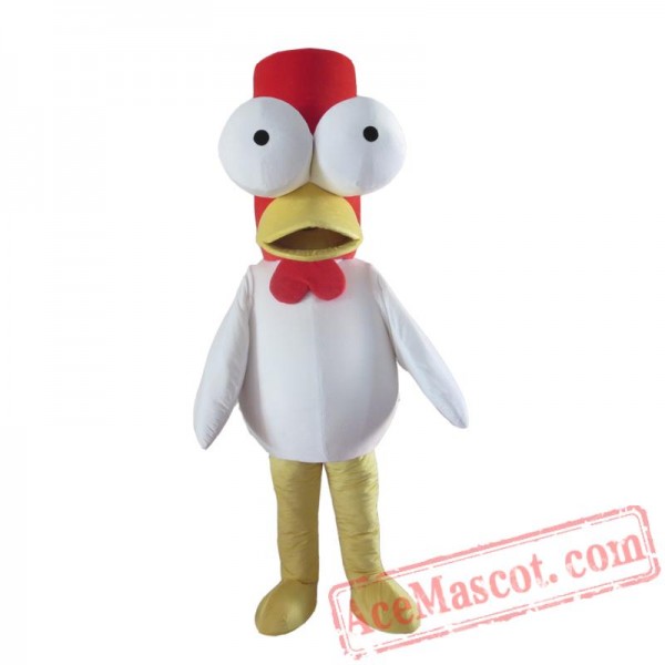 Big Eyes Chick Duck Mascot Costume Adult Cartoon Cosplay Costume