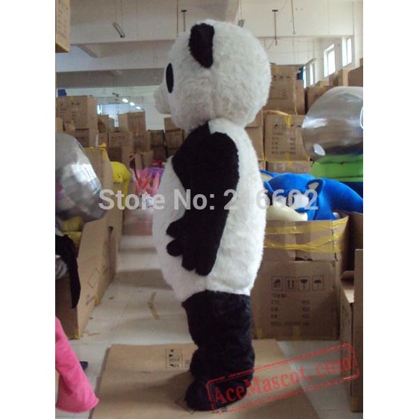 Black And White Panda Mascot Costume