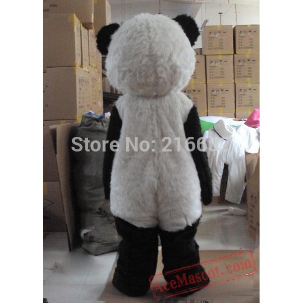 Black And White Panda Mascot Costume