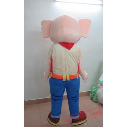 Deluxe Pink Elephant Mascot Costume