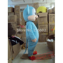 Adult Blue Monkey Adult Mascot Costume