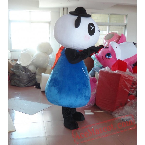 Blue Bear Mascot Costume 