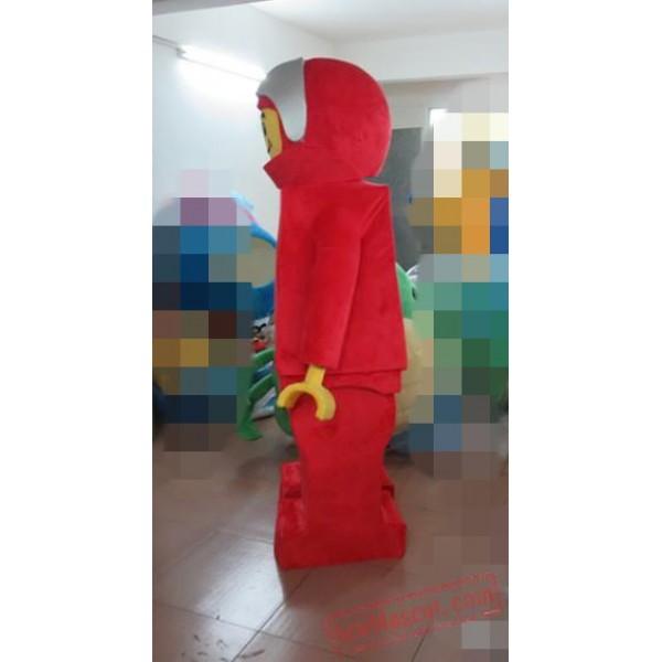 Adult Character Red Robot Mascot Costume
