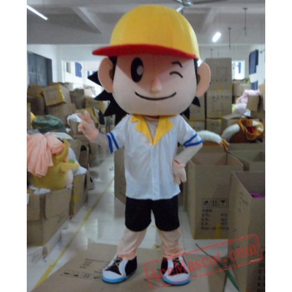Baseball Boys Plush Cartoon Character Mascot Costume