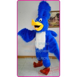Blue Roadrunner Mascot Costume