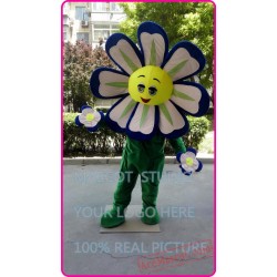Blue Flower Sunflower Mascot Costume