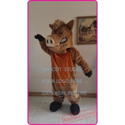 Wild Boar Mascot Plush Hog Mascot Costume 