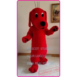The Big Red Dog Mascot Costume Cartoon Character