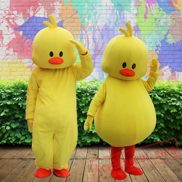Yellow Duck Mascot Costume for Adults