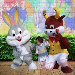 Bugs Bunny Mascot Costume for Adults