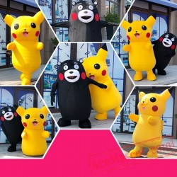 Bear Pikachu Mascot Costume for Adults
