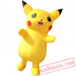Bear Pikachu Mascot Costume for Adults