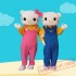 Hellokitty Cat Cartoon Mascot Costume for Adults
