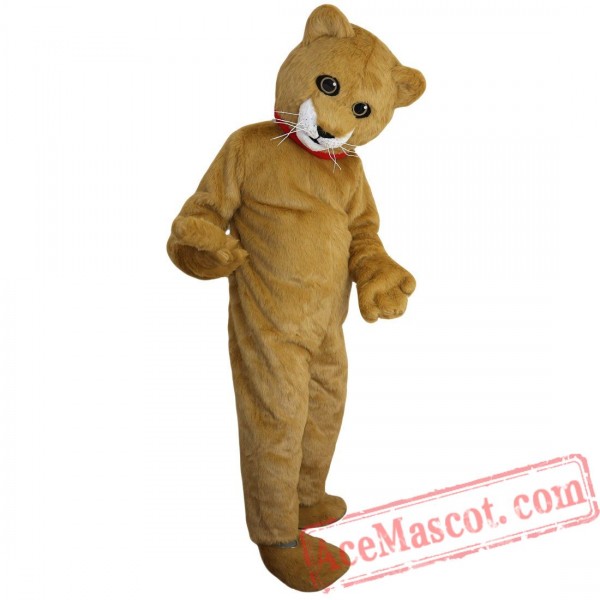 Yellow Cat Mascot Costume