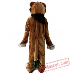 Brown Lion Dog Fox Mascot Costume