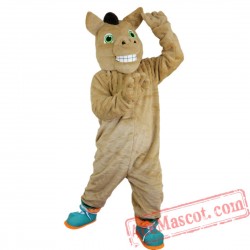 Brown Horse Cartoon Mascot Costume