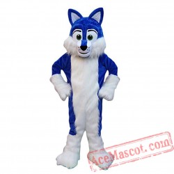 Blue Husky Dog Mascot Costume Adult Halloween Costume