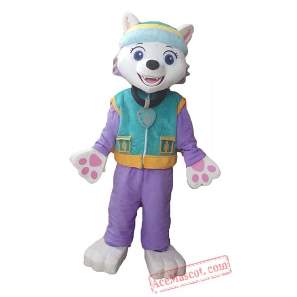 Paw Patrol Everest Dog Mascot Costume.