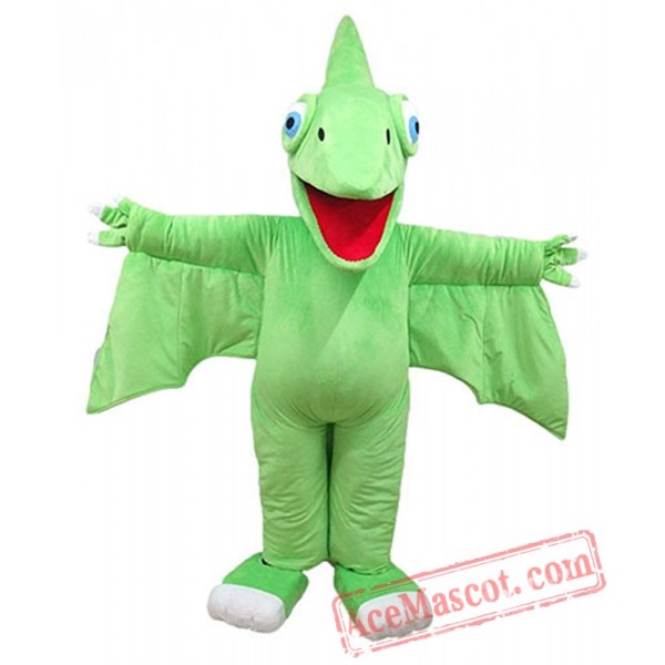 Adults Green Dinosaur Train Tiny Mascot Costume