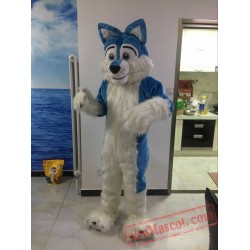 Blue Wolf Dog Husky Mascot Costume