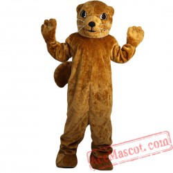 Brown Groundhog Gophers Mascot Costume 