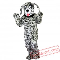Black and White Dalmatian Dog Mascot Costume