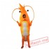 Yellow Shrimp Mascot Costume