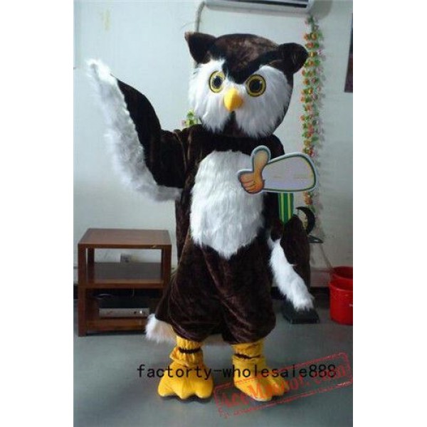 Big Brown Owl Mascot Costume