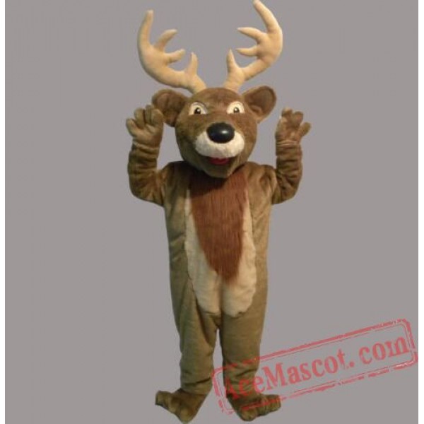 Adult Christmas Elk Deer Mascot Costume