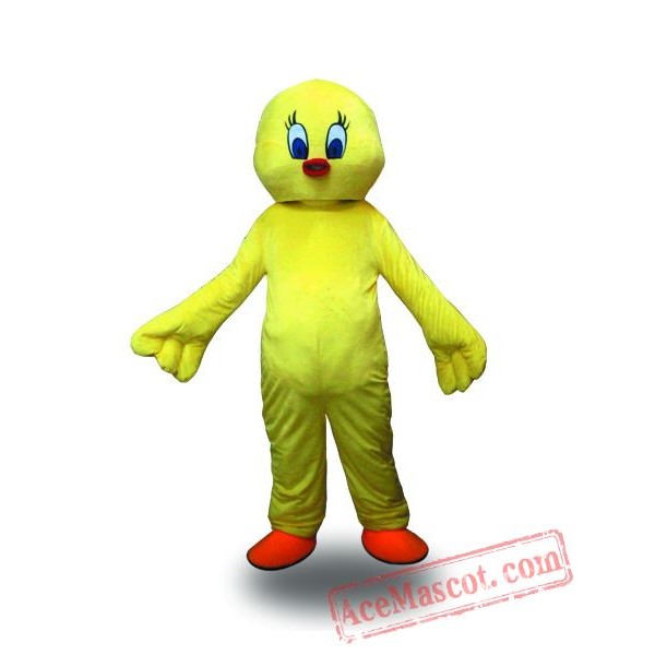 Adult Yellow Chicken Mascot Costume