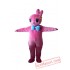 Adult Pink Easter Bunny Bug Rabbit Mascot Costume