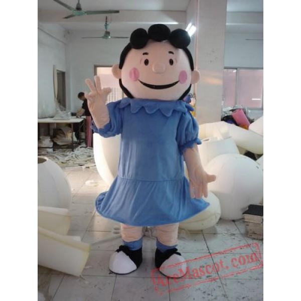 Funny Lady Girl Mascot Costume