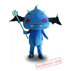 Blue Demon Mascot Costume