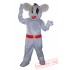 Adult White Mouse Mascot Costume